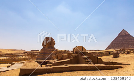 守望千年的吉薩人面獅身像 138469143