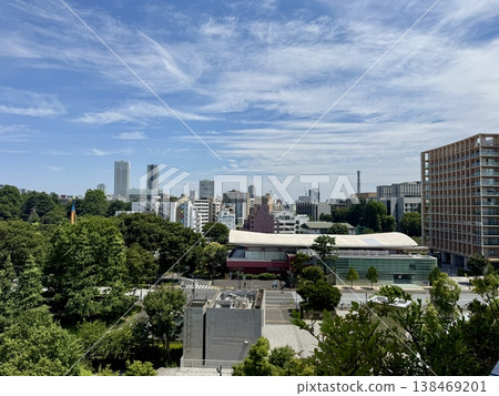 從高空俯瞰東京新宿區的摩天大樓 從高空俯瞰東京新宿區的摩天大樓 138469201