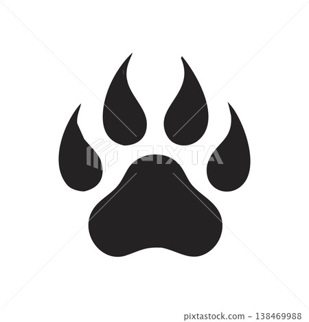 Dog Training Logo Paw Icon Dog Training Logo Paw Icon 138469988