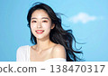 The beauty image of Japanese women with beautifully moisturized, radiant skin. 138470317