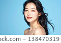 The beauty image of Japanese women with beautifully moisturized, radiant skin. 138470319