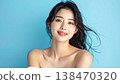 The beauty image of Japanese women with beautifully moisturized, radiant skin. 138470320