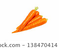 Carrot isolated.  Whole fresh carrots. 138470414