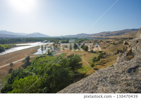 Georgian landmark. Ancient cave complex Uplistsikhe 138470439