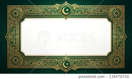 齋戒月開齋節裝飾畫框 138470728
