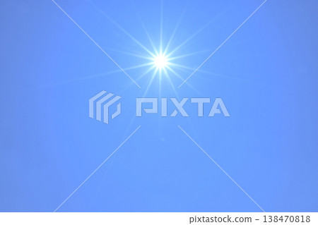 Blue sky and sun, direct sunlight, free space image (Fix photo) Blue sky and sun, direct sunlight, free space image (Fix photo) 138470818