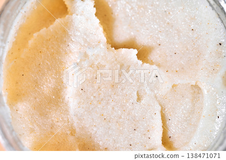 Exfoliating organic facial scrub cosmetic innovation 138471071