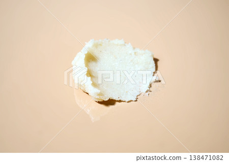 White cosmetic scrub texture for skincare exfoliation White cosmetic scrub texture for skincare exfoliation 138471082