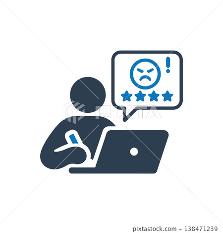 Negative Feedback Complaint icon Negative Feedback Complaint icon 138471239