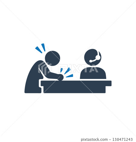 Service Desk Confrontation icon 138471243