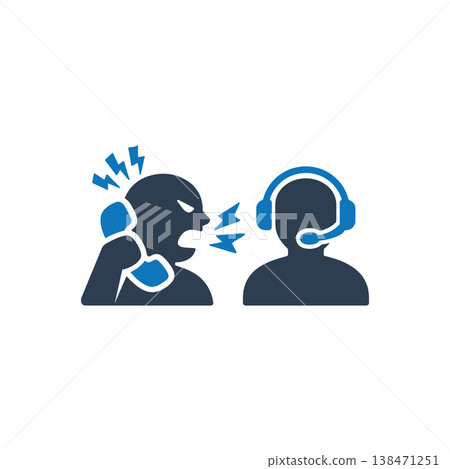 Call Center Rage icon Call Center Rage icon 138471251