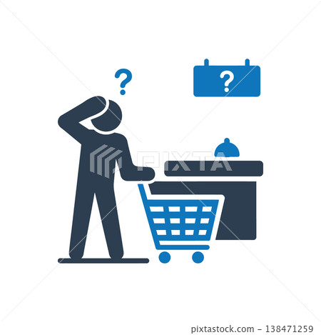 Checkout Confusion Delay icon Checkout Confusion Delay icon 138471259
