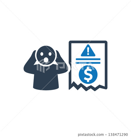 Billing Shock Alert icon Billing Shock Alert icon 138471290