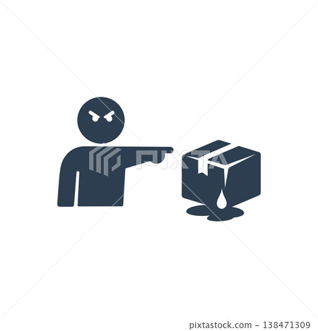 Damaged Delivery Complaint icon Damaged Delivery Complaint icon 138471309