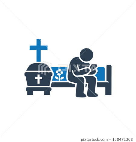 Disrespectful Mourning Funeral Icon 138471368