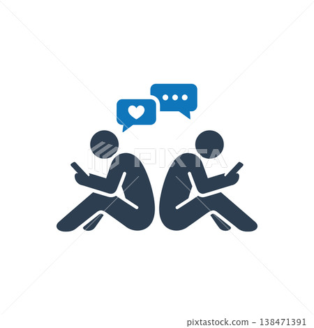 Together But Alone Icon Together But Alone Icon 138471391