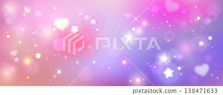 Unicorn rainbow background with pink gradient sky Unicorn rainbow background with pink gradient sky 138471633