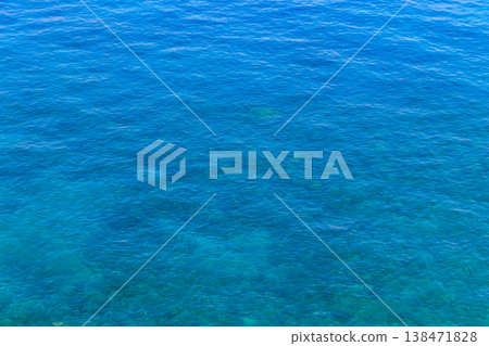 Blue water texture background. Surface of the sea Blue water texture background. Surface of the sea 138471828