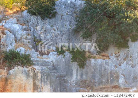 Ruins of ancient sunken city of Kekova in the Mediterranean sea, Turkey Ruins of ancient sunken city of Kekova in the Mediterranean sea, Turkey 138472407