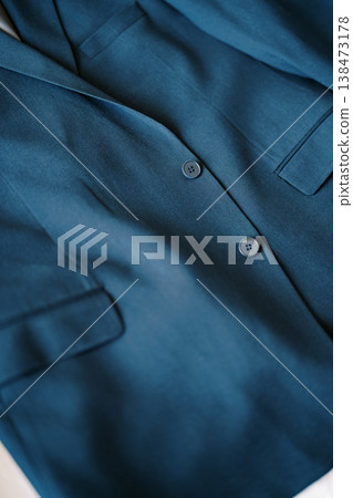 Premium Tailored Blazer Featuring Matte Buttons And Sleek Design Premium Tailored Blazer Featuring Matte Buttons And Sleek Design 138473178