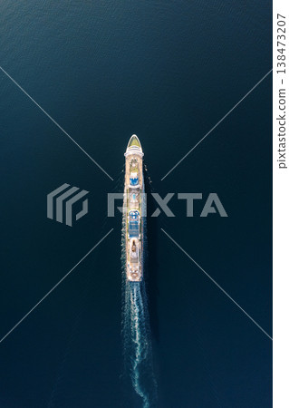 Graceful Vessel Navigates Tranquil Ocean Surfaces Effortlessly Graceful Vessel Navigates Tranquil Ocean Surfaces Effortlessly 138473207