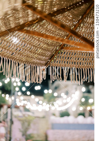 Charming Boho Style With Warm Lights And Blurred Floral Accents Setting Mood Charming Boho Style With Warm Lights And Blurred Floral Accents Setting Mood 138473210
