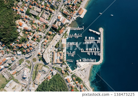 Picturesque Port Situated Among Rolling Green Hills And Sparkling Waters Picturesque Port Situated Among Rolling Green Hills And Sparkling Waters 138473225