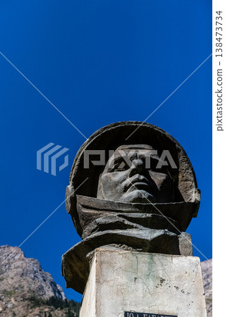 Gagarin monument in Barskoon Valley Gagarin monument in Barskoon Valley 138473734