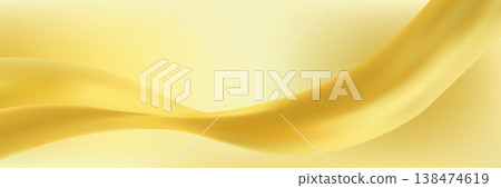 Golden wave corner shape for element with one gold wave curve ribbon. Golden wave corner shape for element with one gold wave curve ribbon. 138474619