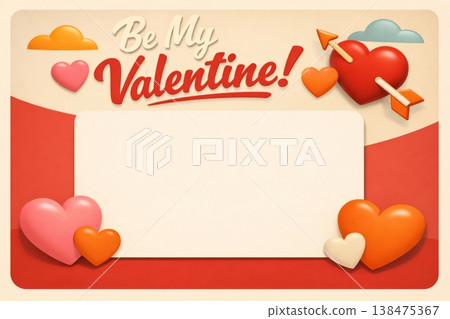 Romantic Greeting Card Design Romantic Greeting Card Design 138475367