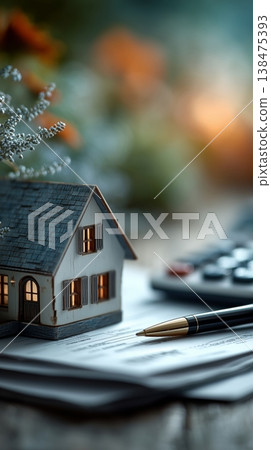 Home Purchase Signing Scene Home Purchase Signing Scene 138475393