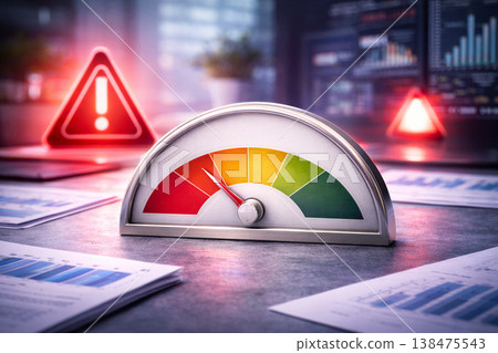 Risk Assessment Dashboard Showing Performance Levels Risk Assessment Dashboard Showing Performance Levels 138475543