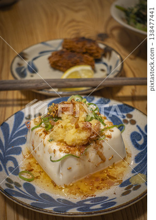 涼豆腐、晚間飲品、晚餐、蛋白質 138477441