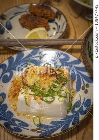 涼豆腐、晚間飲品、晚餐、蛋白質 138477445