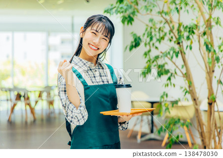 Cafe, Female, Part-time Job Cafe, Female, Part-time Job 138478030