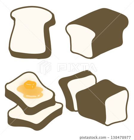 插圖集的麵包 138478977