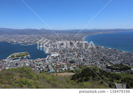 Hakodate Port and city as seen from Mount Hakodate Hakodate Port and city as seen from Mount Hakodate 138479198