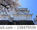 日本的春天：小田原城天守閣與櫻花 138479506