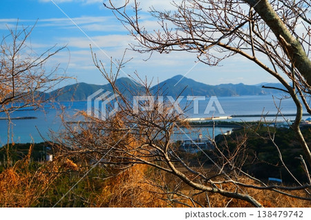 長崎縣五島列島小千賀島上的半岳公園 長崎縣五島列島小千賀島上的半岳公園 138479742