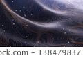 High detail stylized topographic visualization with gold contour lines 138479837