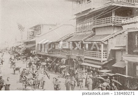老照片,1894年,大阪道頓堀 老照片,1894年,大阪道頓堀 138480271