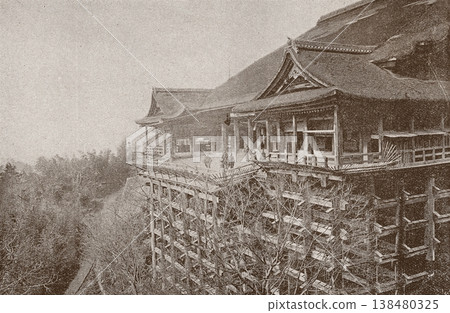1894年京都老照片：清水寺的舞台與正殿 138480325