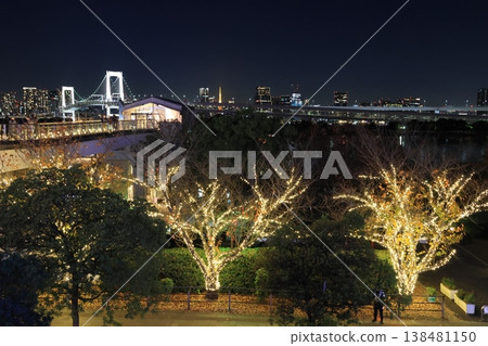 Night view of Odaiba, Minato Ward, Tokyo 138481150