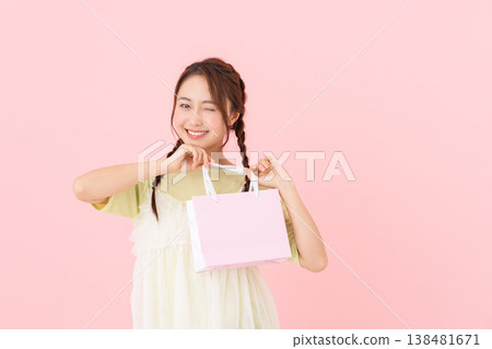 A young woman shopping A young woman shopping 138481671