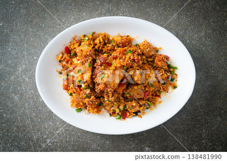roasted crispy belly pork with salt and chili roasted crispy belly pork with salt and chili 138481990