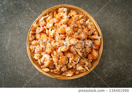 dried shrimps or dried salted prawn dried shrimps or dried salted prawn 138481998
