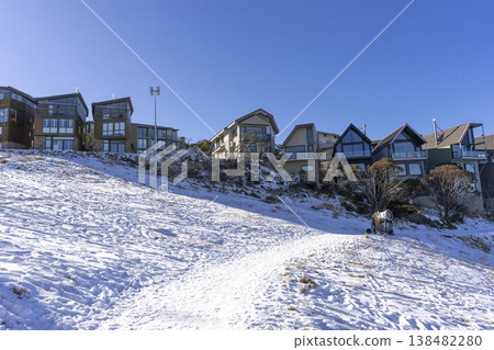 Victoria, Australia - July 4, 2024 : Ski lift at ski resort in Mt.Buller in Victoria, Australia on July 4, 2024. Victoria, Australia - July 4, 2024 : Ski lift at ski resort in Mt.Buller in Victoria, Australia on July 4, 2024. 138482280