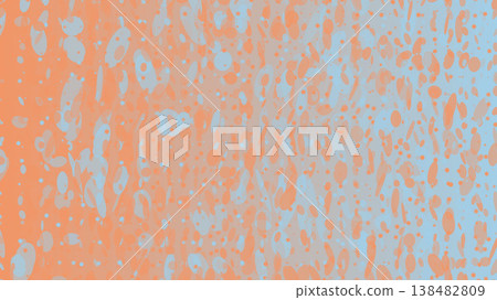 Vibrant Orange Soft Tropical Blue Playful Seamless Vibrant Orange Soft Tropical Blue Playful Seamless 138482809