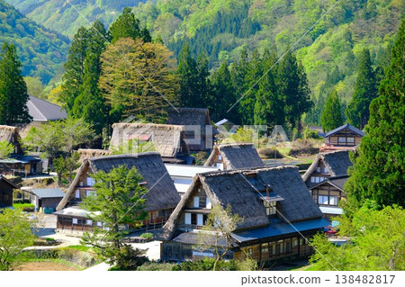 合掌造村的風景 合掌造村的風景 138482817