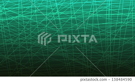 A cool green line art background inspired by cyberspace and digital networks. A cool green line art background inspired by cyberspace and digital networks. 138484590